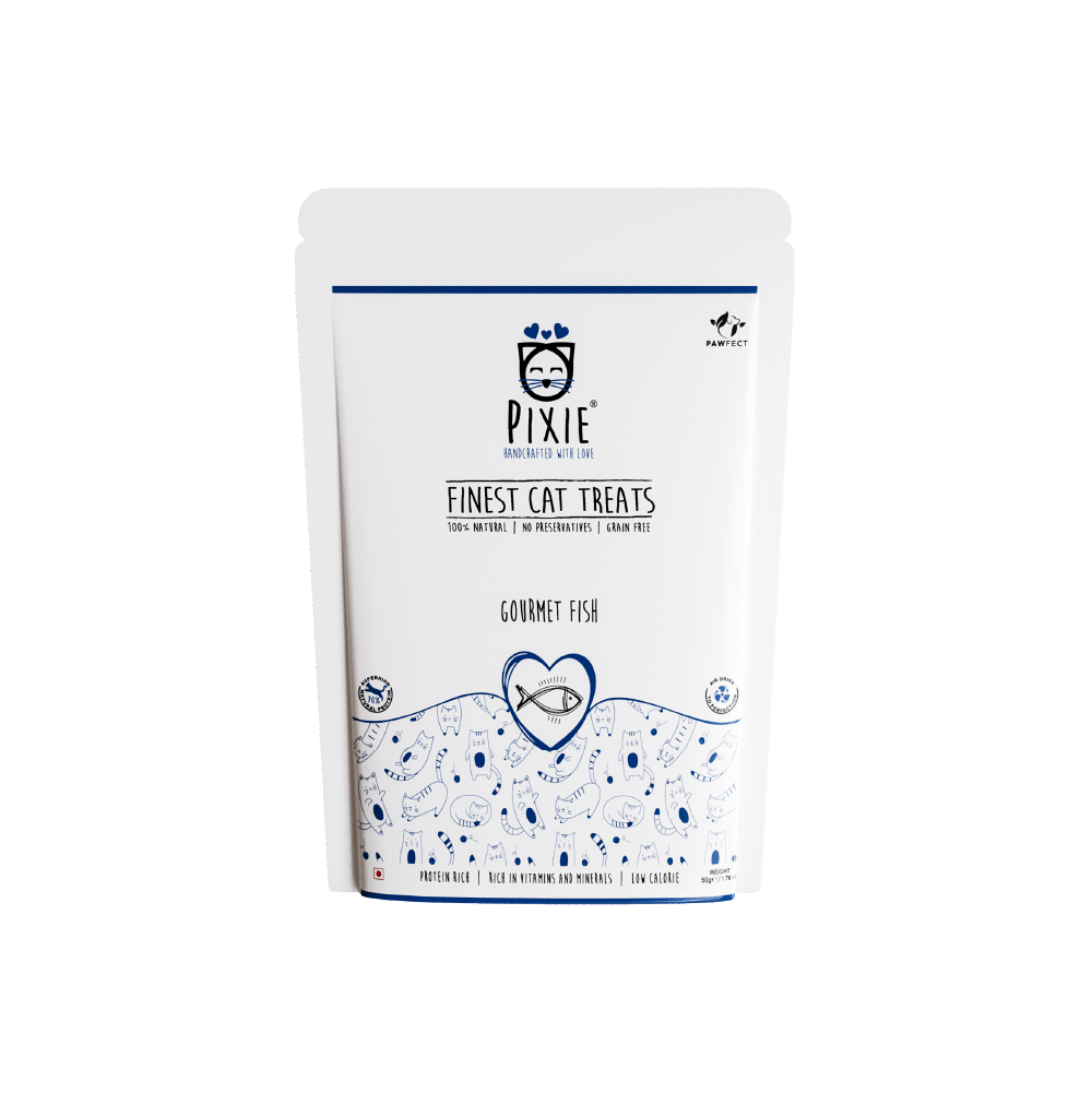 Pixie Cat Treats: Fish Omega 6 for Healthy and Shiny Skin & Coat