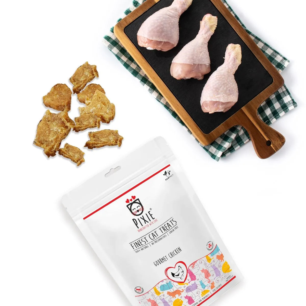 Pixie Cat Treats: Chicken Improves Muscle Mass