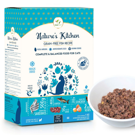 Nature's Kitchen Cat Food, Fish Complete and Balanced Meal All-natural