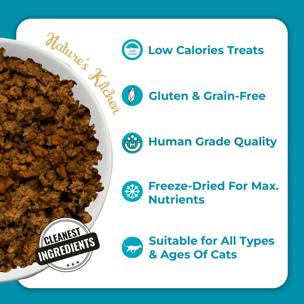 Nature's Kitchen Cat Food, Fish Complete and Balanced Meal All-natural