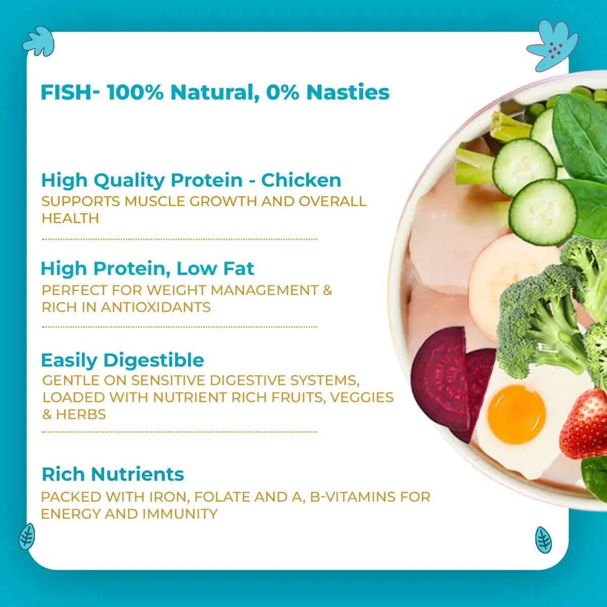 Nature's Kitchen Cat Food, Fish Complete and Balanced Meal All-natural