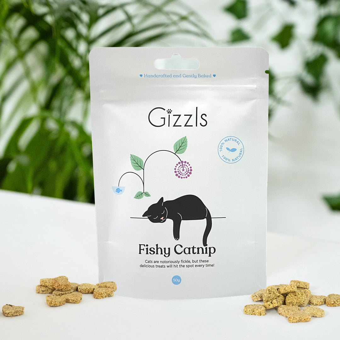 Gizzls 100% Natural Fishy Catnip Cat Treats